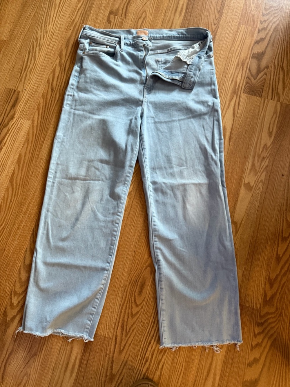 MOTHER Light Blue Women’s Straight-Leg Jeans